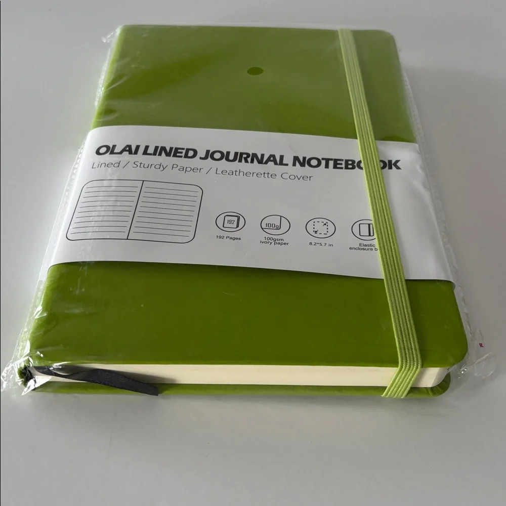 OLAI Green Lined 192 Page Journal Notebook